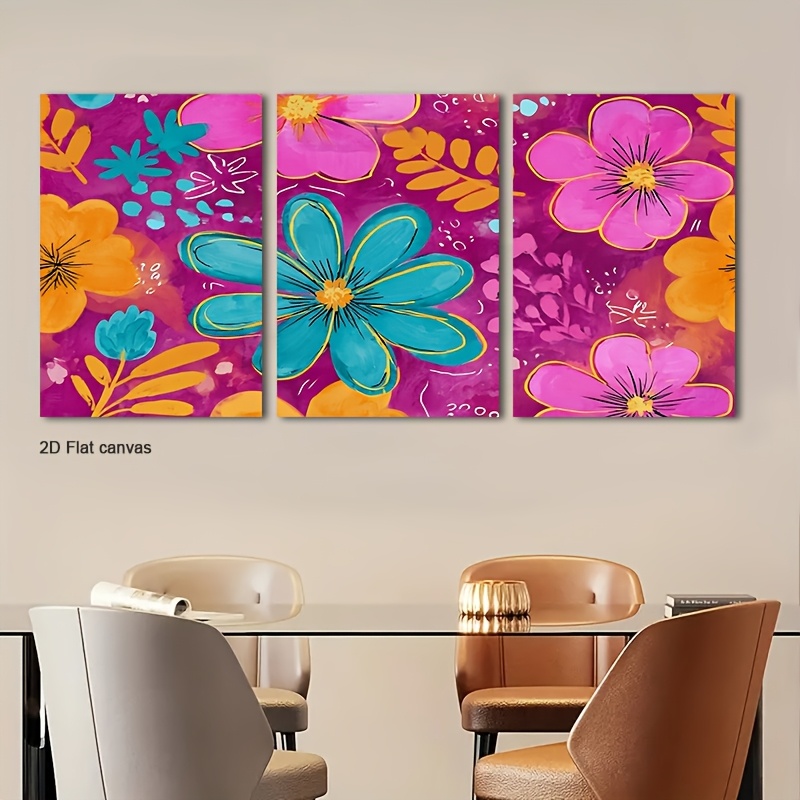 Canvas Wrap Ready - Bezramowe płótno 2D, 3-częściowy obraz ścienny