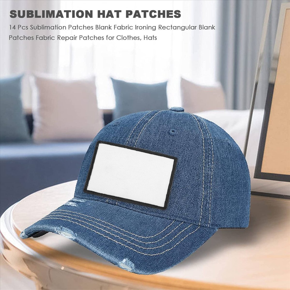 Hat Sublimation Blank - 【W Promocji】14 szt. Naszywki do sublimacji,