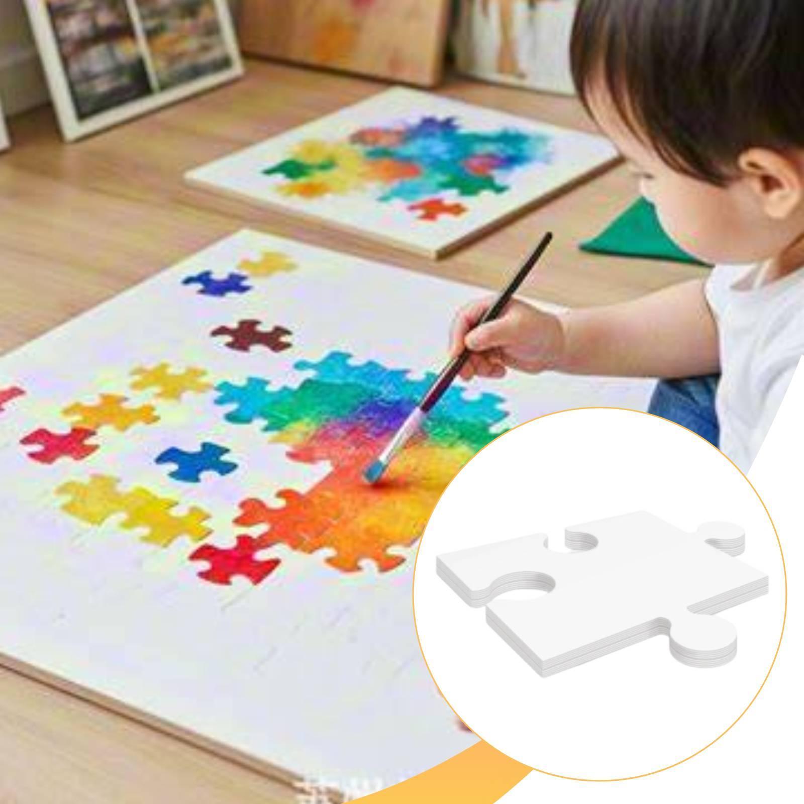 24x Białe Kartonowe Puste Puzz – Puzzle Blank White recenzja i cena